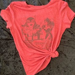 Vintage Catwoman tee shirt red M dc comics